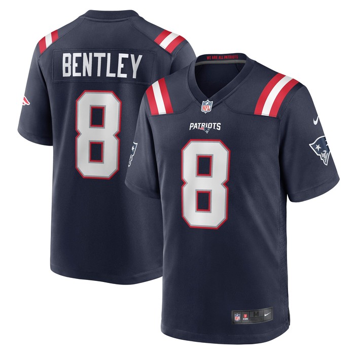 Jawhaun Bentley New England Patriots Game Player Jersey - Navy Nfl