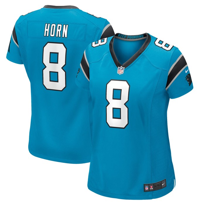 Jaycee Horn Carolina Panthers Womens Game Player Jersey - Blue Nfl