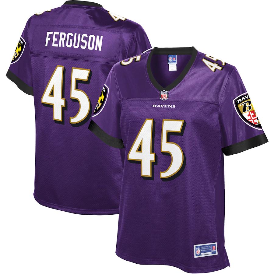 Jaylon Ferguson Baltimore Ravens Nfl Pro Line Womens Player Jersey - Purple - Cocomos