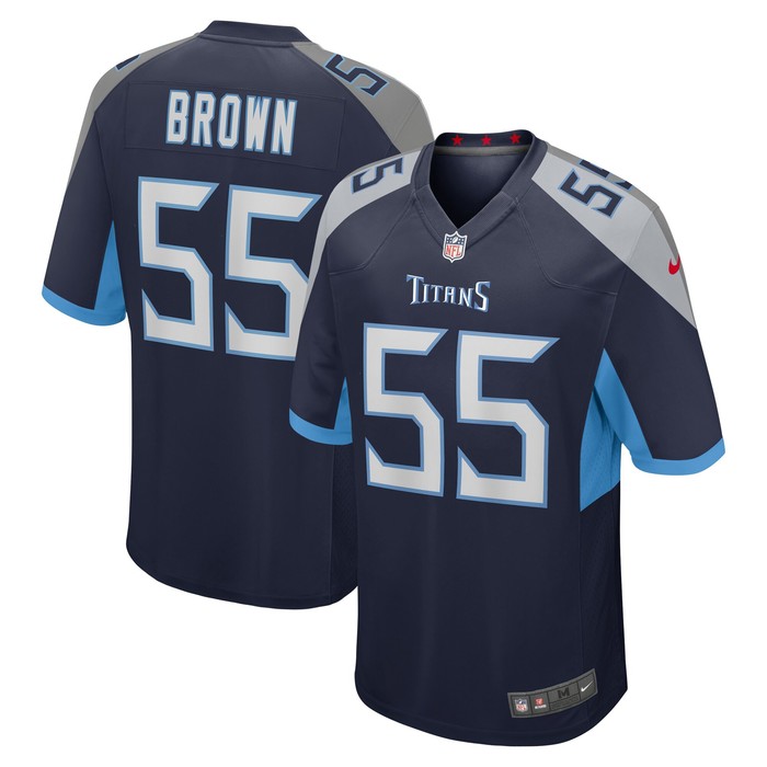 Jayon Brown Tennessee Titans Game Jersey - Navy Nfl