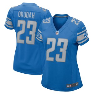 Jeff Okudah Detroit Lions Womens Player Game Jersey Blue Nfl - Cocomos