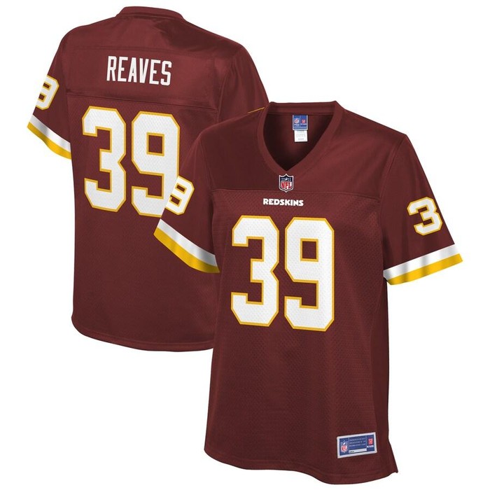 Jeremy Reaves Washington Redskins Nfl Pro Line Womens Team Player Jersey - Burgundy