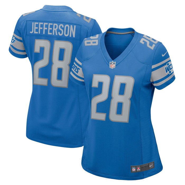 Jermar Jefferson Detroit Lions Womens Game Jersey - Blue Nfl