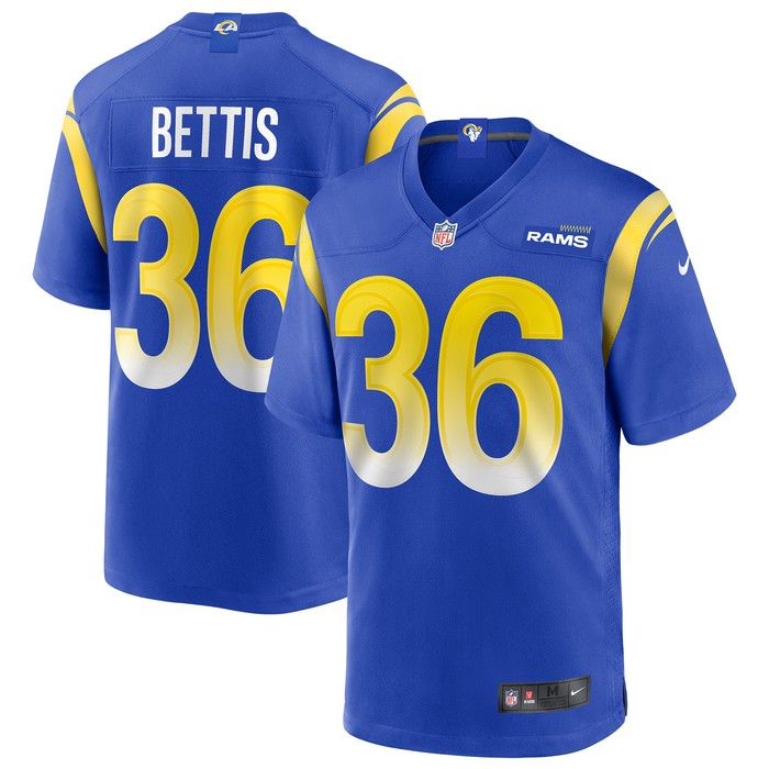 Jerome Bettis Los Angeles Rams Game Retired Player Jersey - Royal Nfl