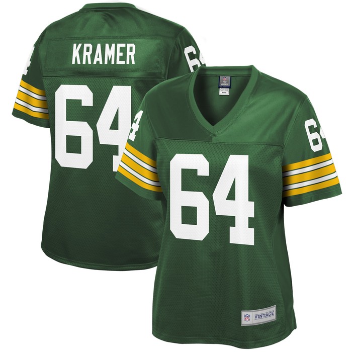 Jerry Kramer Green Bay Packers Nfl Pro Line Womens Retired Player Jersey - Green Nfl