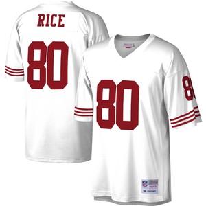 Jerry Rice San Francisco 49ers Mitchell And Ness Legacy Replica Jersey White Nfl - Cocomos