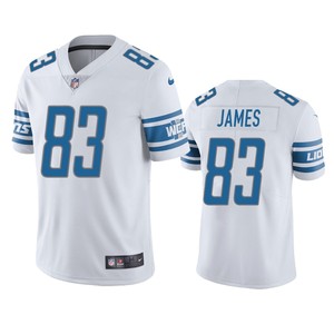 Jesse James Detroit Lions White Vapor Limited Jersey