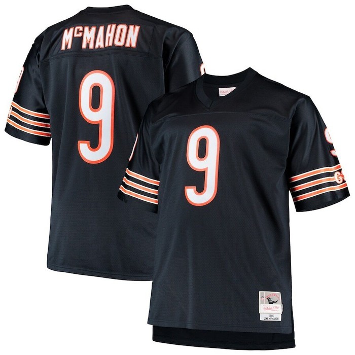 Jim Mcmahon Chicago Bears Mitchell & Ness Big & Tall 1985 Retired Player Replica Jersey - Navy