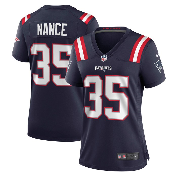 Jim Nance New England Patriots Womens Retired Player Jersey - Navy Nfl