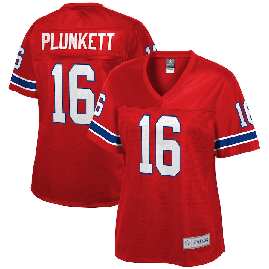 Jim Plunkett New England Patriots Nfl Pro Line Womens Retired Player Jersey - Red - Cocomos