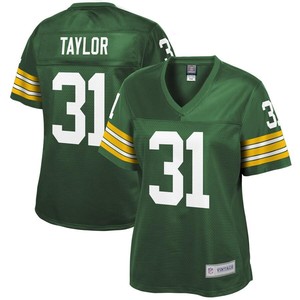 Jim Taylor Green Bay Packers Nfl Pro Line Womens Retired Player Jersey - Green