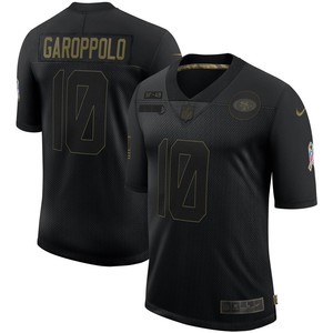 Jimmy Garoppolo San Francisco 49ers 2020 Salute To Service Limited Jersey - Black