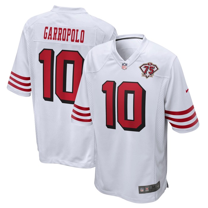 Jimmy Garoppolo San Francisco 49ers 75th Anniversary 2nd Alternate Game Jersey - White Nfl