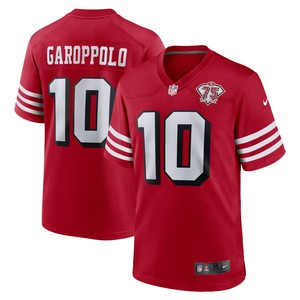 Jimmy Garoppolo San Francisco 49ers 75th Anniversary Alternate Game Player Jersey - Red Nfl