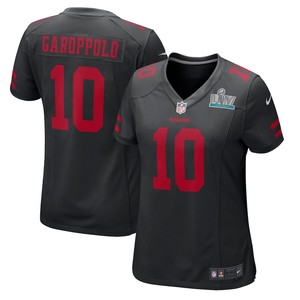 Jimmy Garoppolo San Francisco 49ers Nike Womens Super Bowl Liv Game Event Jersey - Black