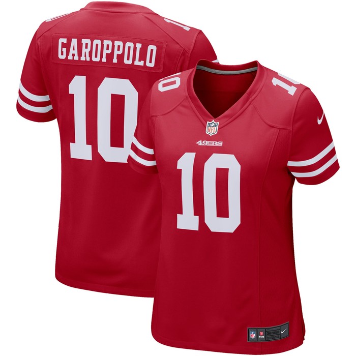 Jimmy Garoppolo San Francisco 49ers Womens Game Player Jersey Scarlet Nfl