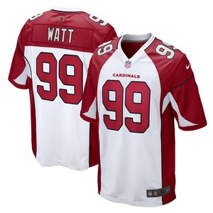 Jj Watt Arizona Cardinals Game Jersey White Nfl