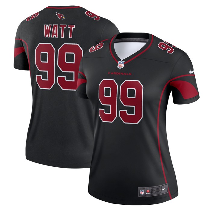 Jj Watt Arizona Cardinals Womens Legend Jersey Black Nfl