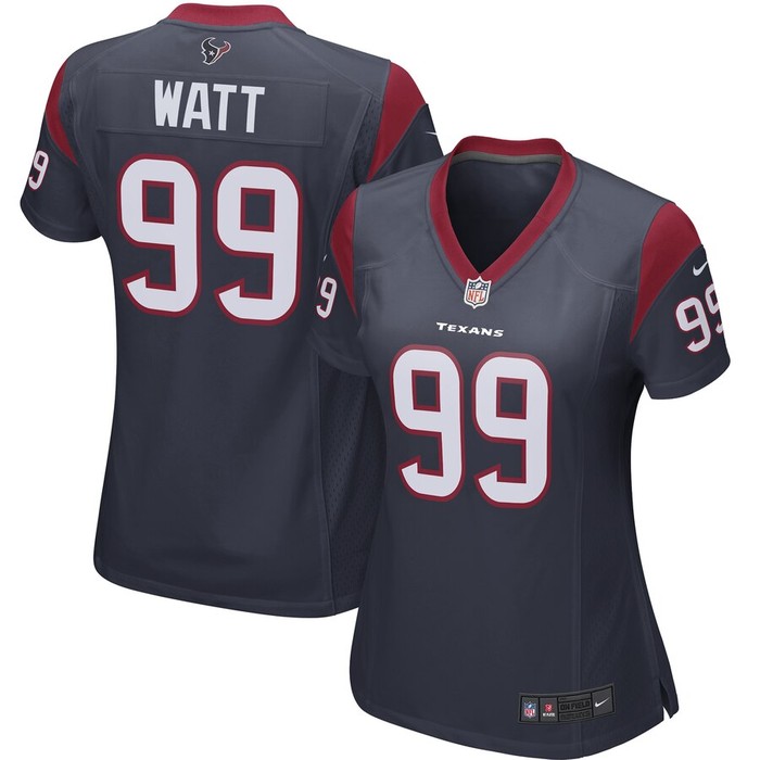 J.j. Watt Houston Texans Nike Womens Player Game Jersey - Navy