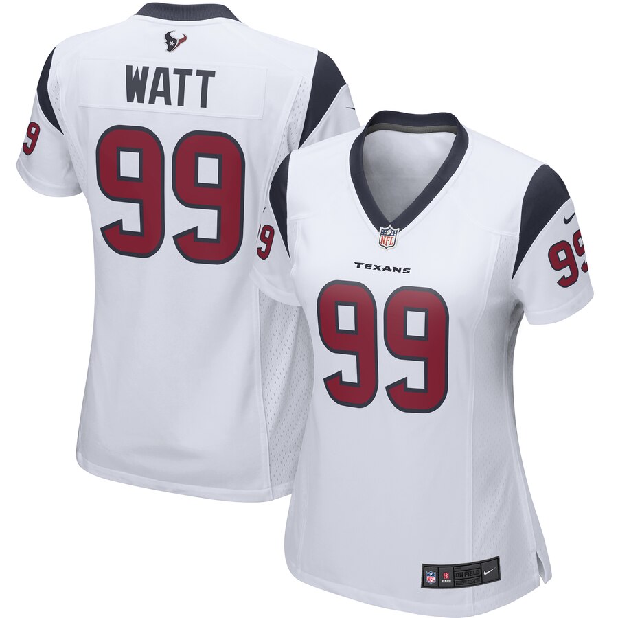 J.j. Watt Houston Texans Nike Womens Player Game Jersey - White - Cocomos