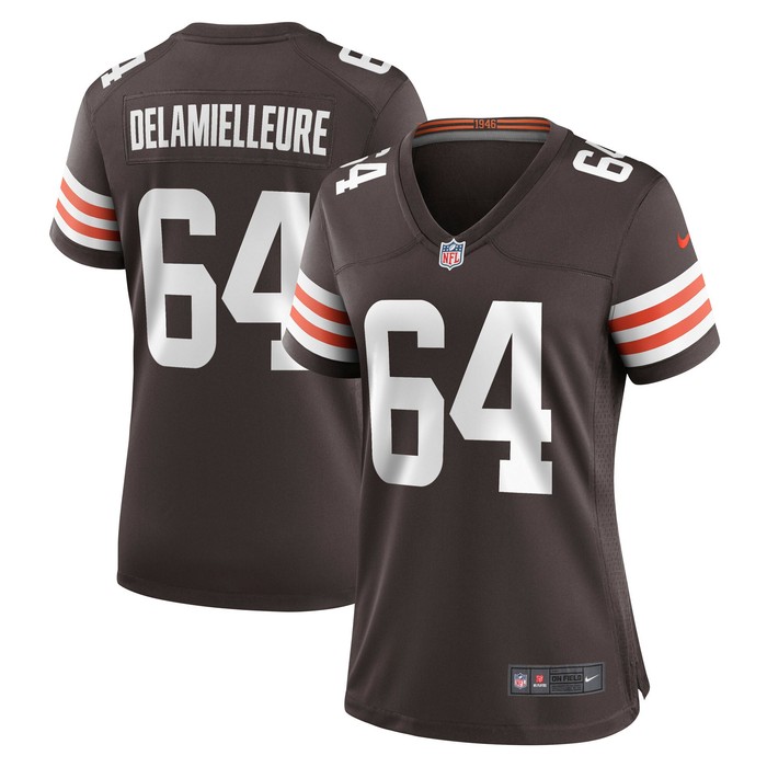 Joe Delamielleure Cleveland Browns Womens Game Retired Player Jersey - Brown Nfl