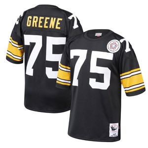 Joe Greene Pittsburgh Steelers Mitchell & Ness 1975 Authentic Throwback Retired Player Jersey - Black Nfl