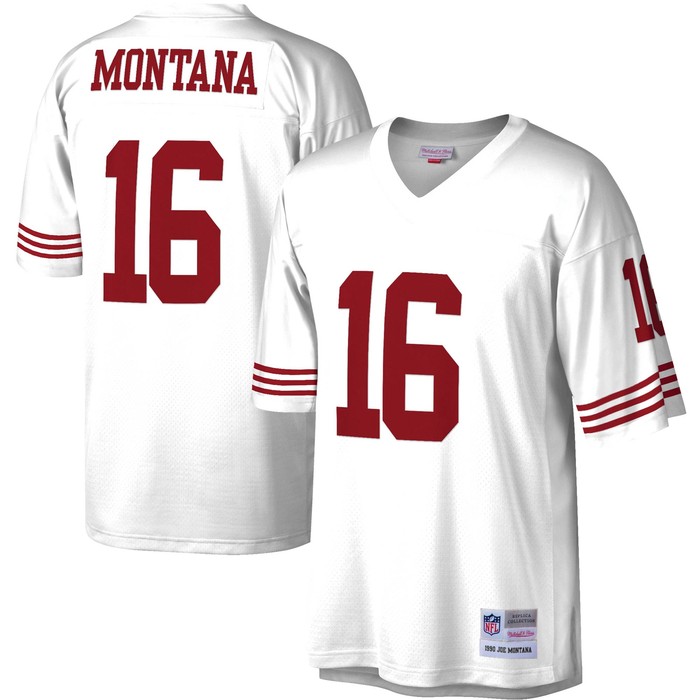 Joe Montana San Francisco 49ers Mitchell And Ness Legacy Replica Jersey White Nfl - Cocomos