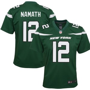 Joe Namath New York Jets Nike Youth Game Jersey - Gotham Green