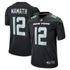 Joe Namath New York Jets Retired Player Jersey - Black Nfl