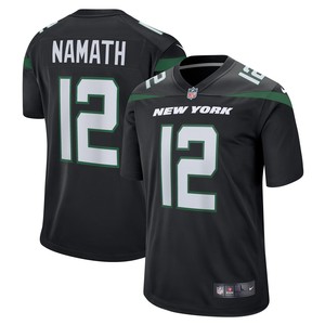 Joe Namath New York Jets Retired Player Jersey - Black Nfl