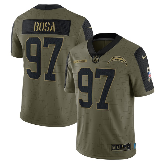 Joey Bosa Los Angeles Chargers 2021 Salute To Service Limited Player Jersey - Olive Nfl