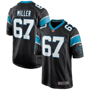 John Miller Carolina Panthers Game Jersey - Black Nfl