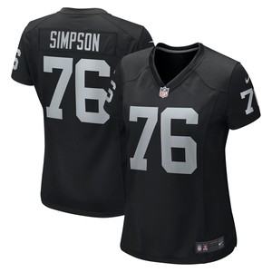 John Simpson Las Vegas Raiders Womens Game Jersey - Black Nfl