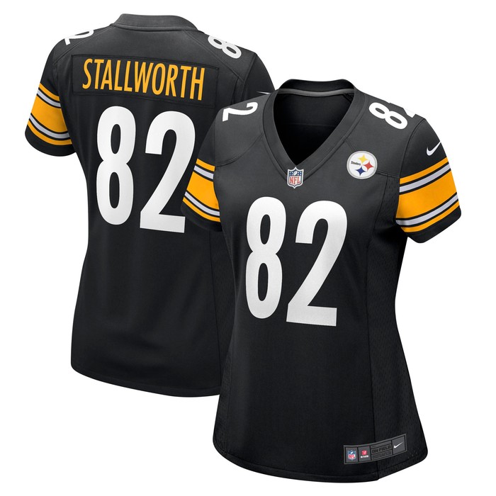 John Stallworth Pittsburgh Steelers Womens Retired Player Jersey - Black Nfl