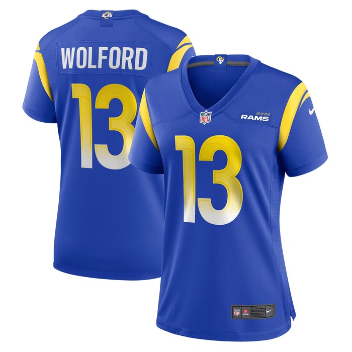 John Wolford Los Angeles Rams Womens Game Player Jersey - Royal Nfl