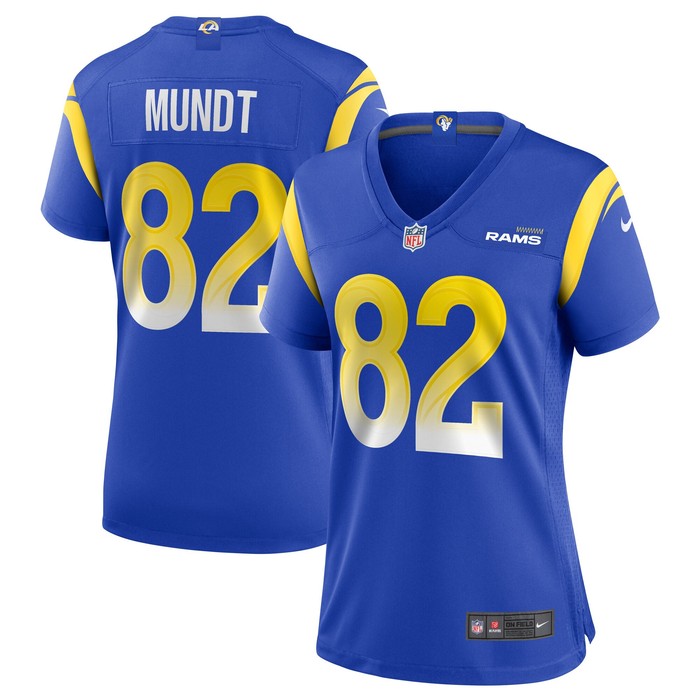 Johnny Mundt Los Angeles Rams Womens Game Jersey - Royal Nfl