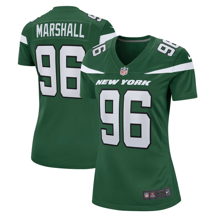 Jonathan Marshall New York Jets Womens Game Jersey - Gotham Green Nfl