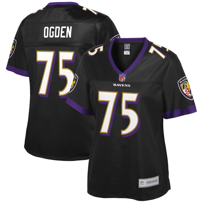 Jonathan Ogden Baltimore Ravens Nfl Pro Line Womens Retired Player Jersey - Black Nfl