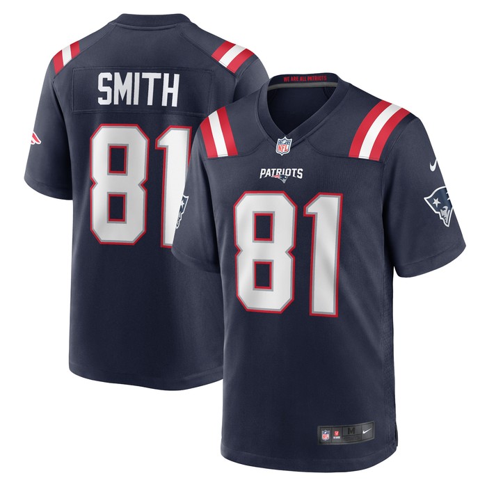 Jonnu Smith New England Patriots Game Jersey - Navy Nfl