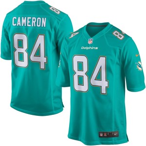 Jordan Cameron Miami Dolphins Nike Game Jersey - Aqua