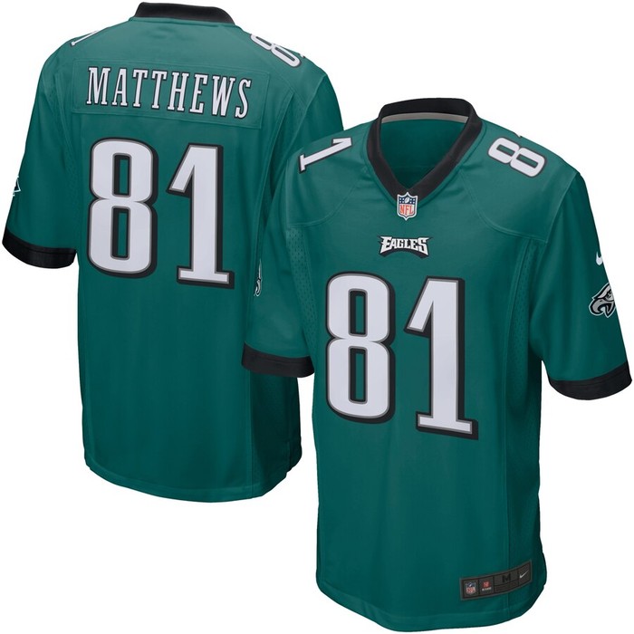 Jordan Matthews Philadelphia Eagles Nike Game Jersey - Midnight Green