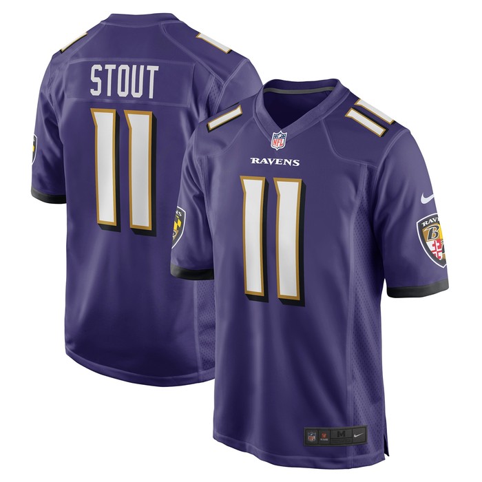 Jordan Stout Baltimore Ravens Player Game Jersey - Purple Nfl