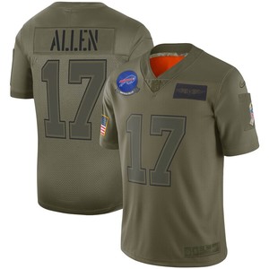 Josh Allen Buffalo Bills Nike Youth 2019 Salute To Service Game Jersey - Olive