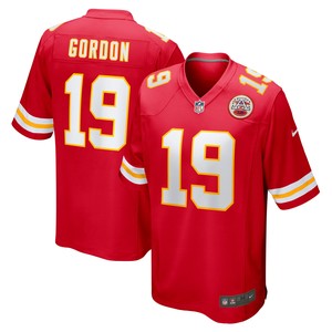 Josh Gordon Kansas City Chiefs Game Jersey - Red Nfl