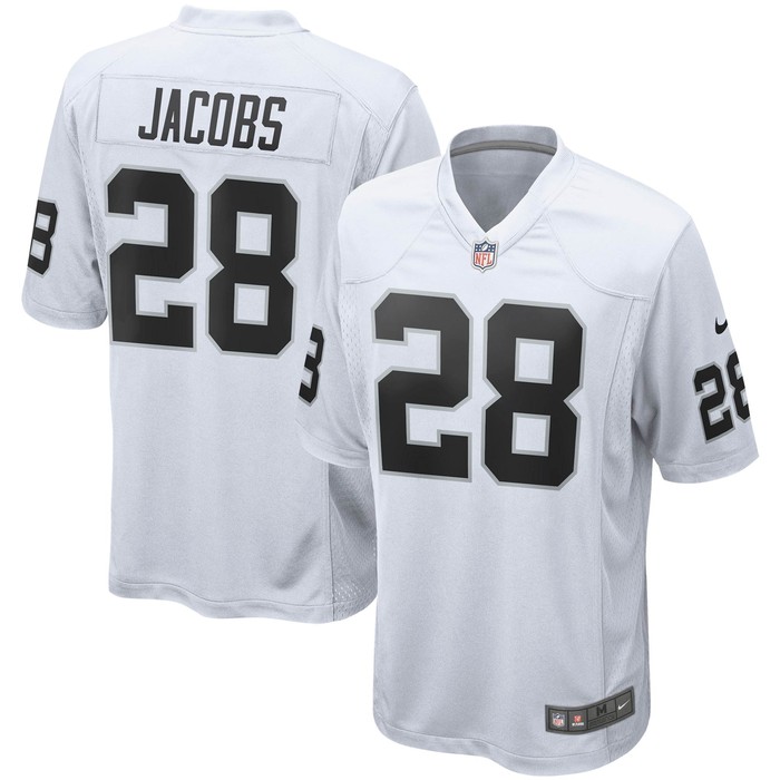 Josh Jacobs Las Vegas Raiders Game Jersey - White Nfl