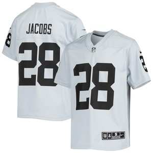 Josh Jacobs Las Vegas Raiders Inverted Team Game Jersey - Silver Nfl