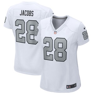 Josh Jacobs Las Vegas Raiders Womens Alternate Game Player Jersey - White Nfl