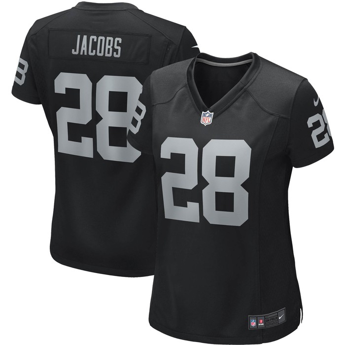 Josh Jacobs Las Vegas Raiders Womens Game Player Jersey - Black Nfl