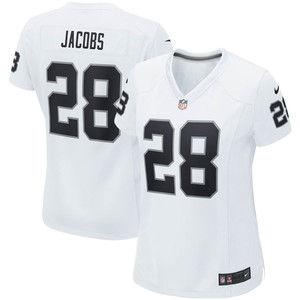 Josh Jacobs Las Vegas Raiders Womens Player Game Team Jersey - White Nfl