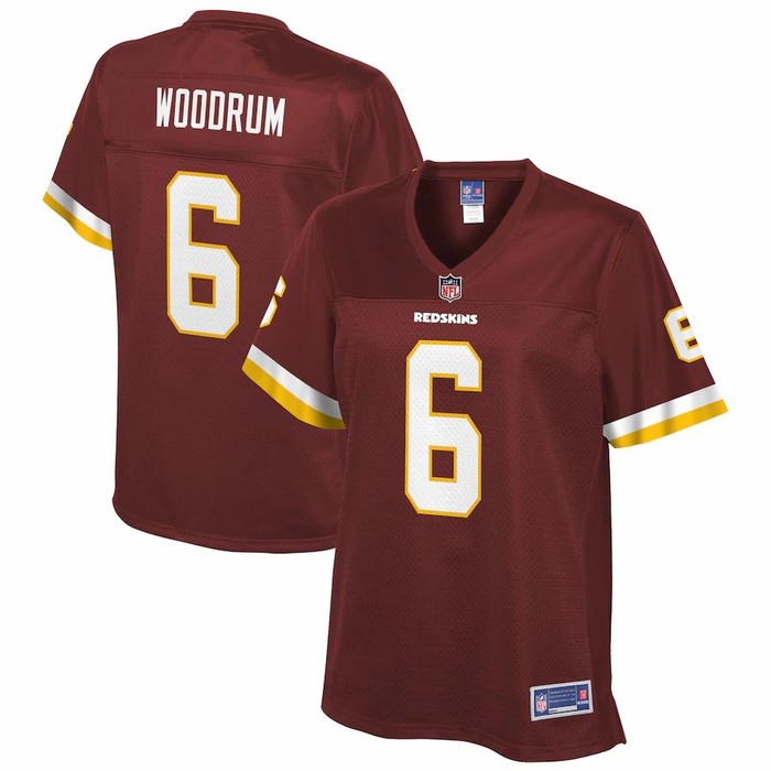 Josh Woodrum Washington Redskins Nfl Pro Line Womens Team Player Jersey - Burgundy